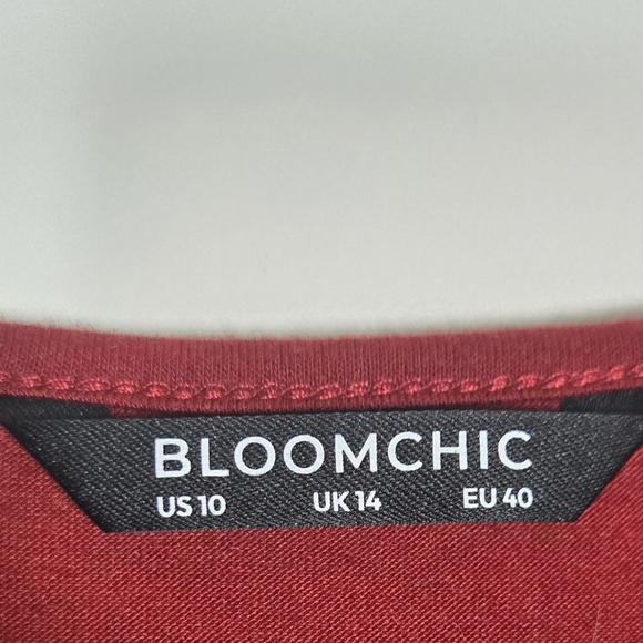 BloomChic Red Floral Embroidered Top - Picture 2 of 3